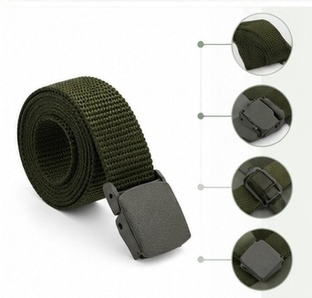 Outdoor Adventure Sports - Verstellbarer Nylon-Taktikgürtel für Herren – Robuster